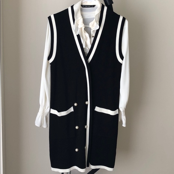 zara sleeveless cardigan